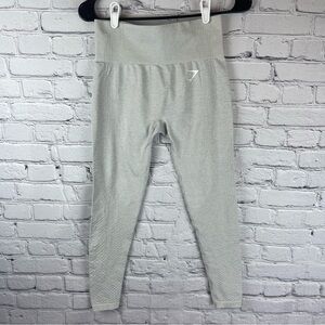Gymshark Vital Seamless Leggings Women’s Sz‎ Small Light Gray Marl Tummy Control